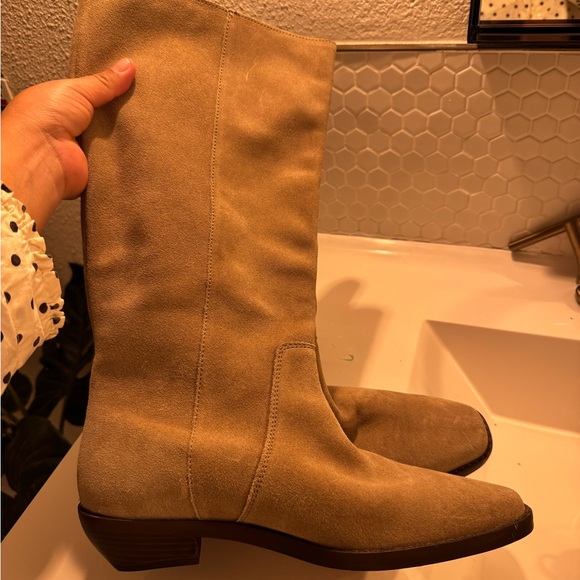 Madewell Antoine Tall Boot Suede/Leather - Picture 5 of 12